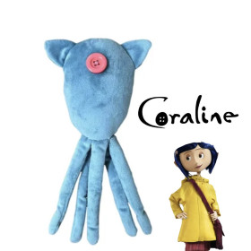 Игрушка кальмар Коралина в стране кошмаров Coraline осьминог голубой