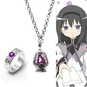 Кулон кольцо подвеска Девочка волшебница Мадока магика Хомура Акэми Mahou Shoujo Madoka Magica аниме косплей