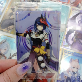 Вафельная карточка Genshin Impact карта по Геншин Импакт Bandai Сара Sara