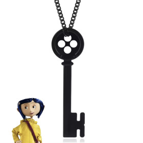 Кулон ключ Коралина в стране кошмаров подвеска на цепочке Coraline
