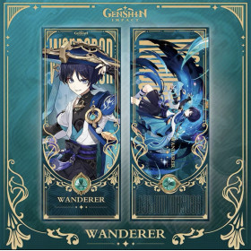 Закладка для книг Странник Геншин Импакт Wanderer Genshin Impact аниме