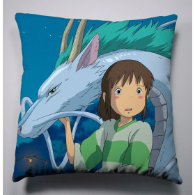 Наволочка Унесенные призраками Тихиро Хаяо Миядзаки Spirited away Chihirо квадратная 45х45 см