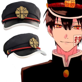Кепка Ханако Кун аніме Туалетний хлопчик Ханако Jibaku Shounen Hanako-kun кашкет для косплея чорна