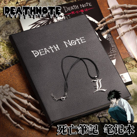 Тетрадь смерти набор блокнот ручка кулон Эл L Death Note аниме косплей