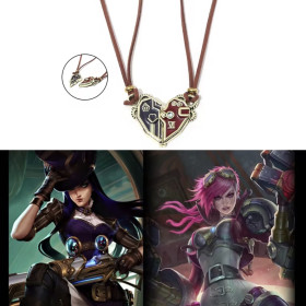 Парные кулоны Аркейн Кейтлин и Вай Arcane: League of Legends Caitlyn Vi