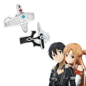Парные кольца Мастера меча онлайн Кирито Асуна набор колец Sword art online SAO аниме косплей