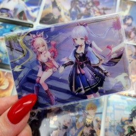 Карточка Genshin Impact Аяка Ёимия баннер карта по Геншин Импакт Bandai Еимия Ayaka Yoimiya