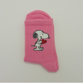 Женские носки турецкие Cнуппи Snoopy розовые 36-40 размер Rock star
