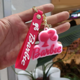 Брелок для ключей Барби на сумку рюкзак подвеска Barbie розовый