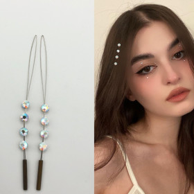 Заколка шпилька с камнями Swarovski стразы на волосы 2 шт