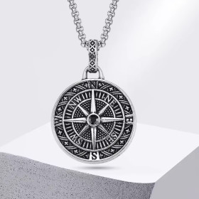 Подарок для парня кулон мужской на цепочке в подарочной коробочке